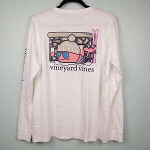 Vineyard Vines Apres Ski Whale white shirt-L